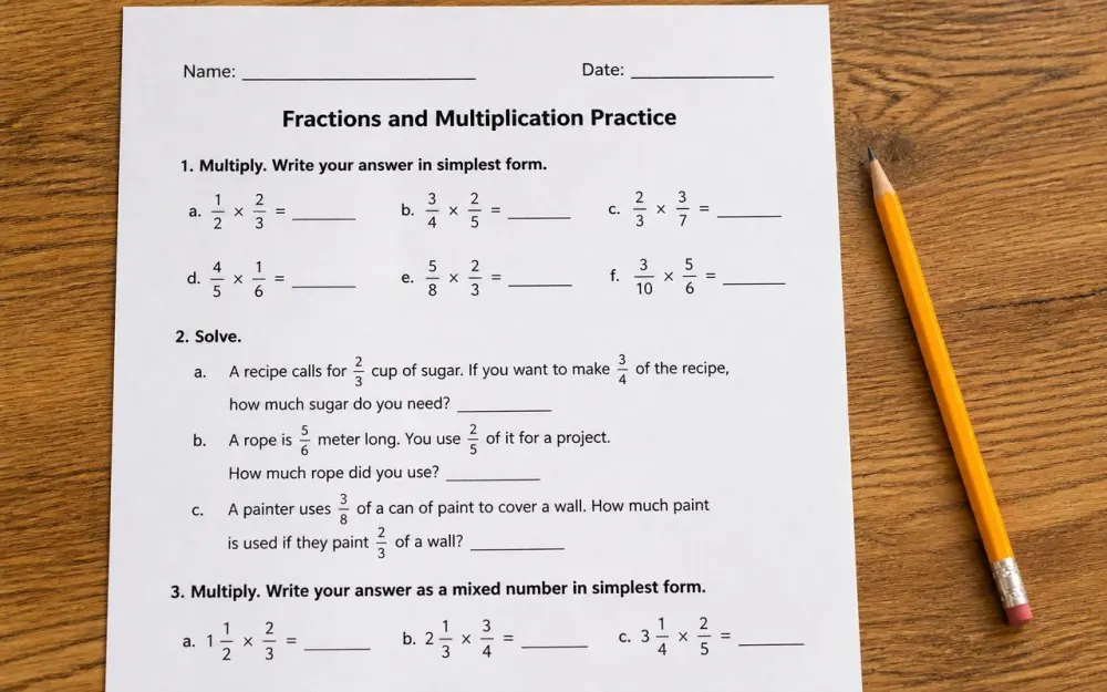 Practice worksheets sent after every class.
